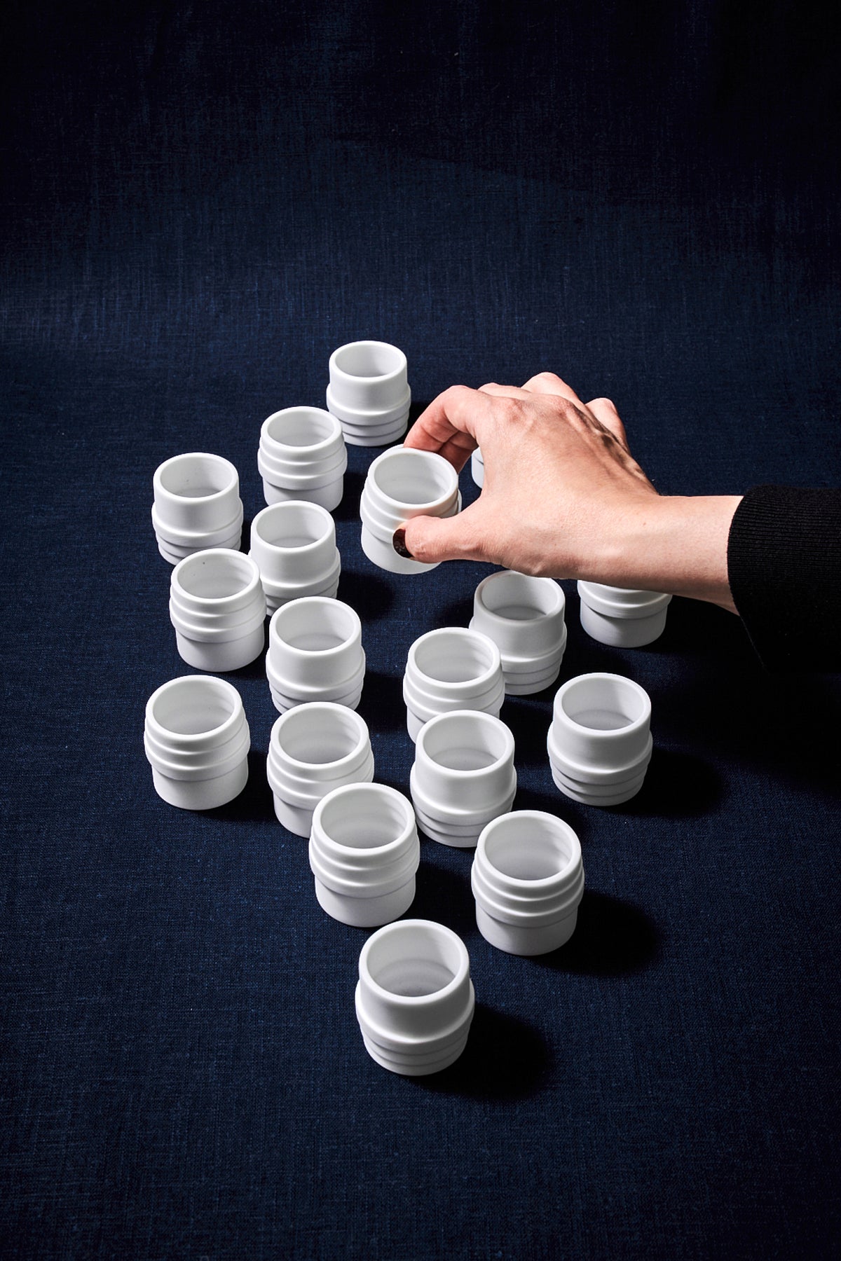 Porcelain napkin rings - Set of 4